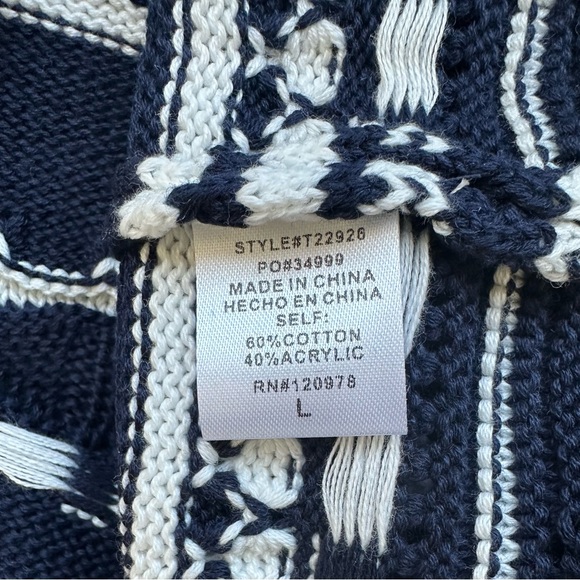 Entro Savannah Crochet Tank in Navy. Size Large. - Picture 8 of 8